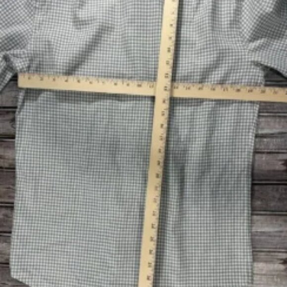 Ralph Lauren Purple Label Flannel Shirt size M color Plaid Gray / tan - Picture 7 of 8